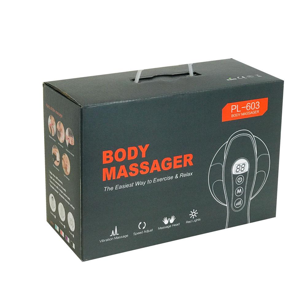 Full Body Vibration Handheld Massager - 4 Massage Heads Neck Shoulders
