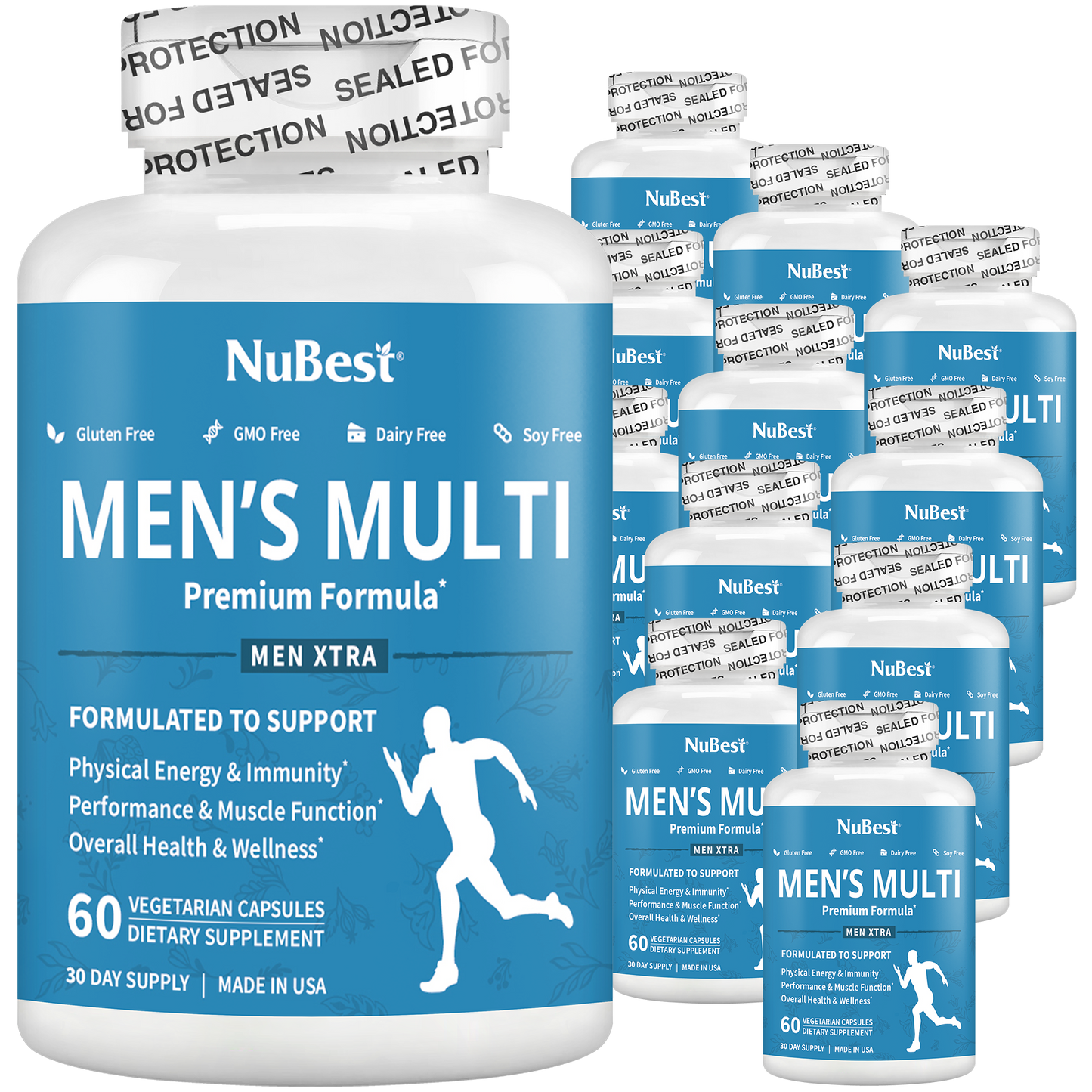 Men's Multi, Men Xtra, Energy, Immunity & Health Boost, 60 Vegan